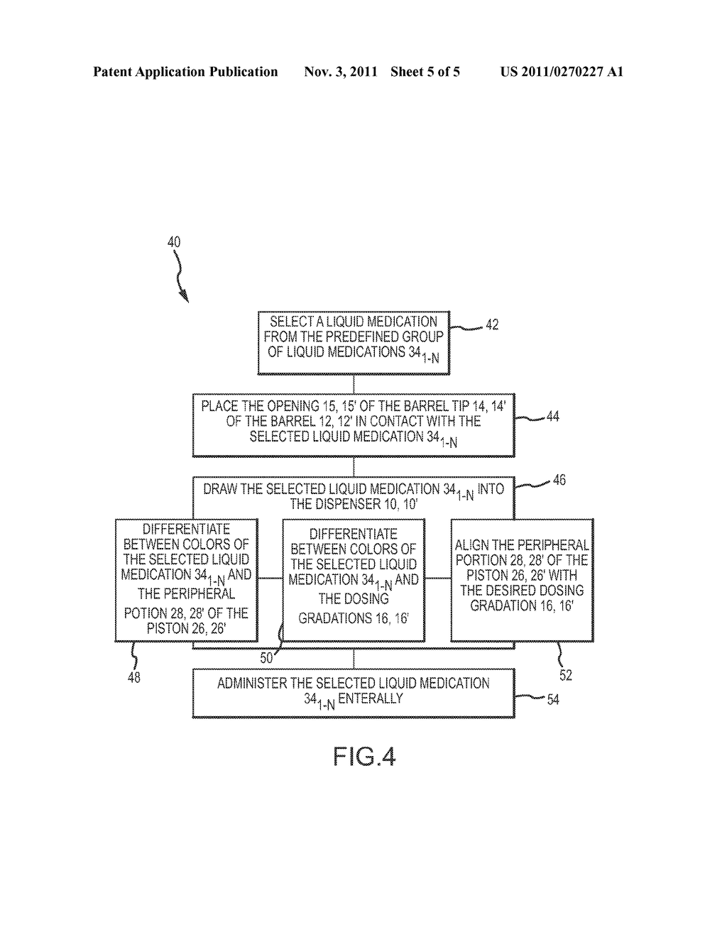 METHOD AND APPARATUS FOR THE ENTERAL DISPENSATION OF LIQUID MEDICATIONS - diagram, schematic, and image 06