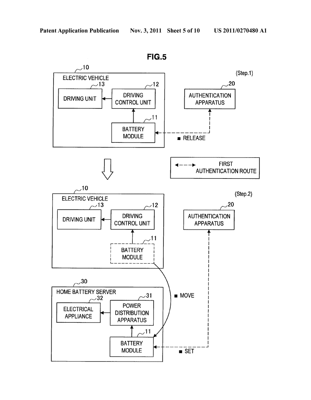 BATTERY MODULE, ELECTRIC VEHICLE, AUTHENTICATION APPARATUS, AND     DISCHARGING CONTROL METHOD FOR BATTERY MODULE - diagram, schematic, and image 06