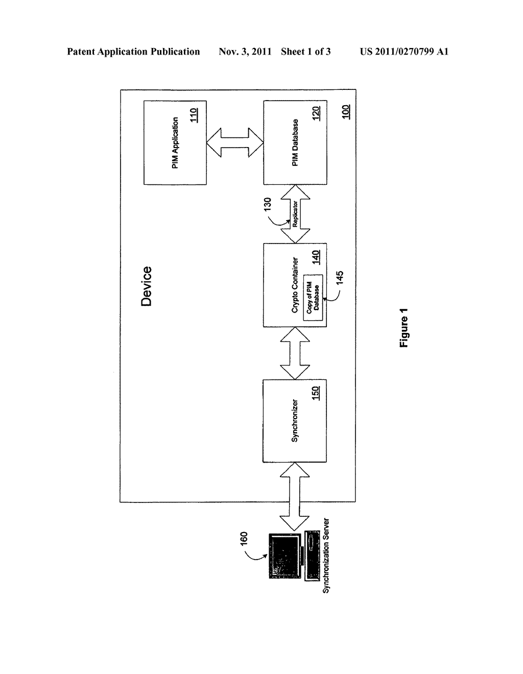 SYSTEM AND METHOD OF DATA SECURITY IN SYNCHRONIZING DATA WITH A WIRELESS     DEVICE - diagram, schematic, and image 02