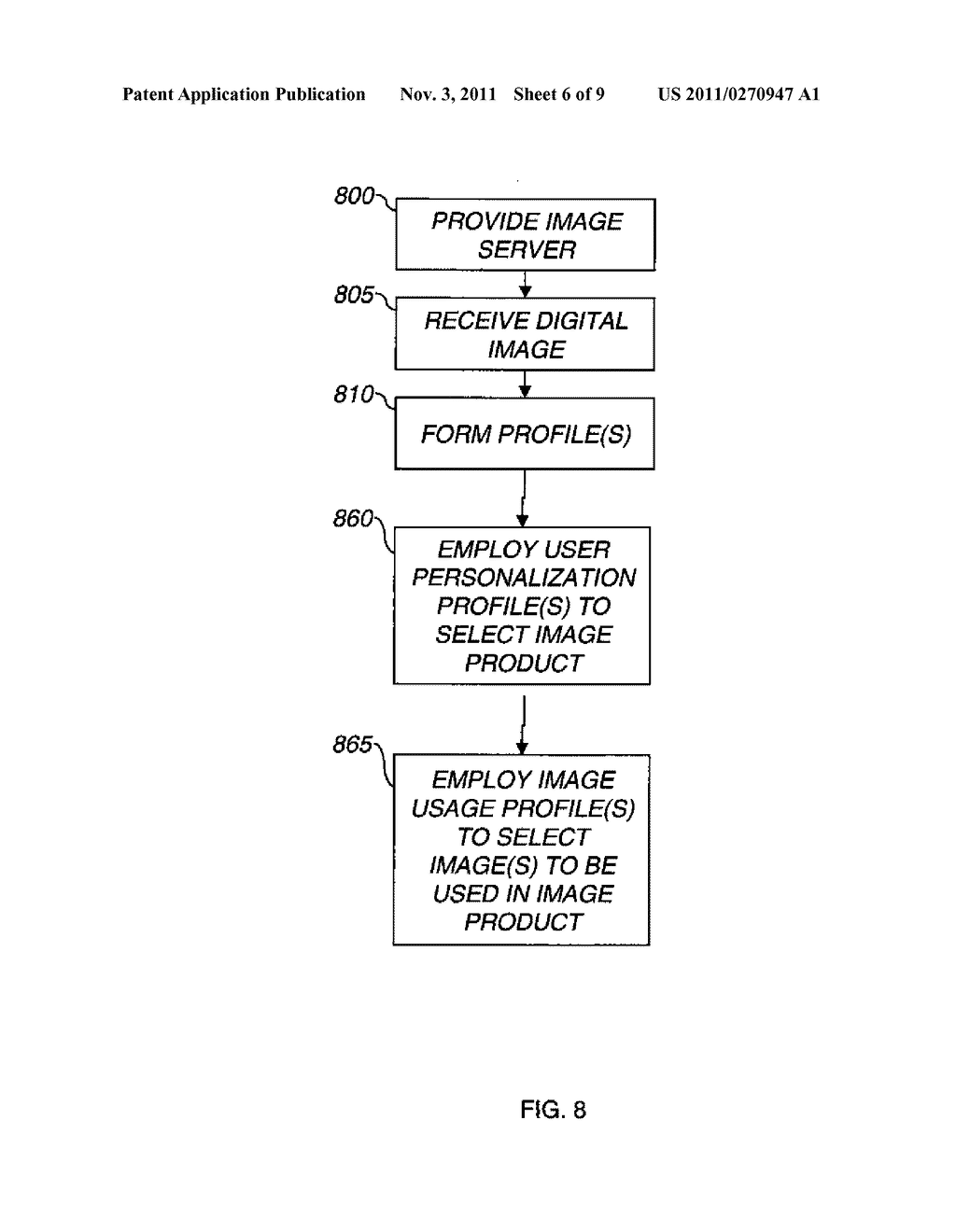 DIGITAL IMAGING METHOD EMPLOYING USER PERSONALIZATION AND IMAGE     UTILIZATION PROFILES - diagram, schematic, and image 07