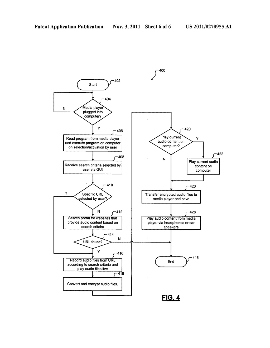 PORTABLE MEDIA PLAYER FOR RECORDING AND PLAYBACK OF STREAMED DIGITAL     CONTENT - diagram, schematic, and image 07