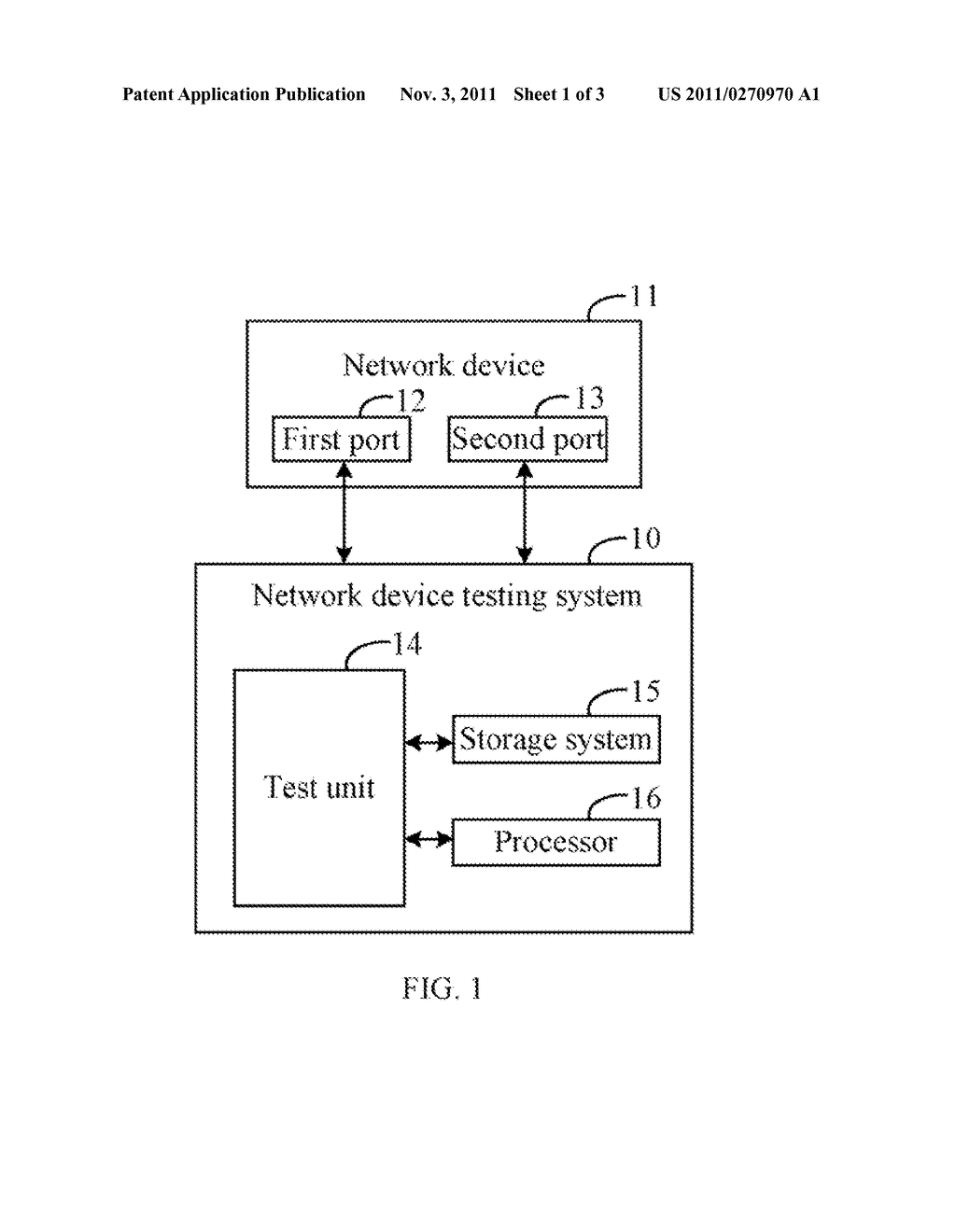 NETWORK DEVICE TESTING SYSTEM AND METHOD - diagram, schematic, and image 02