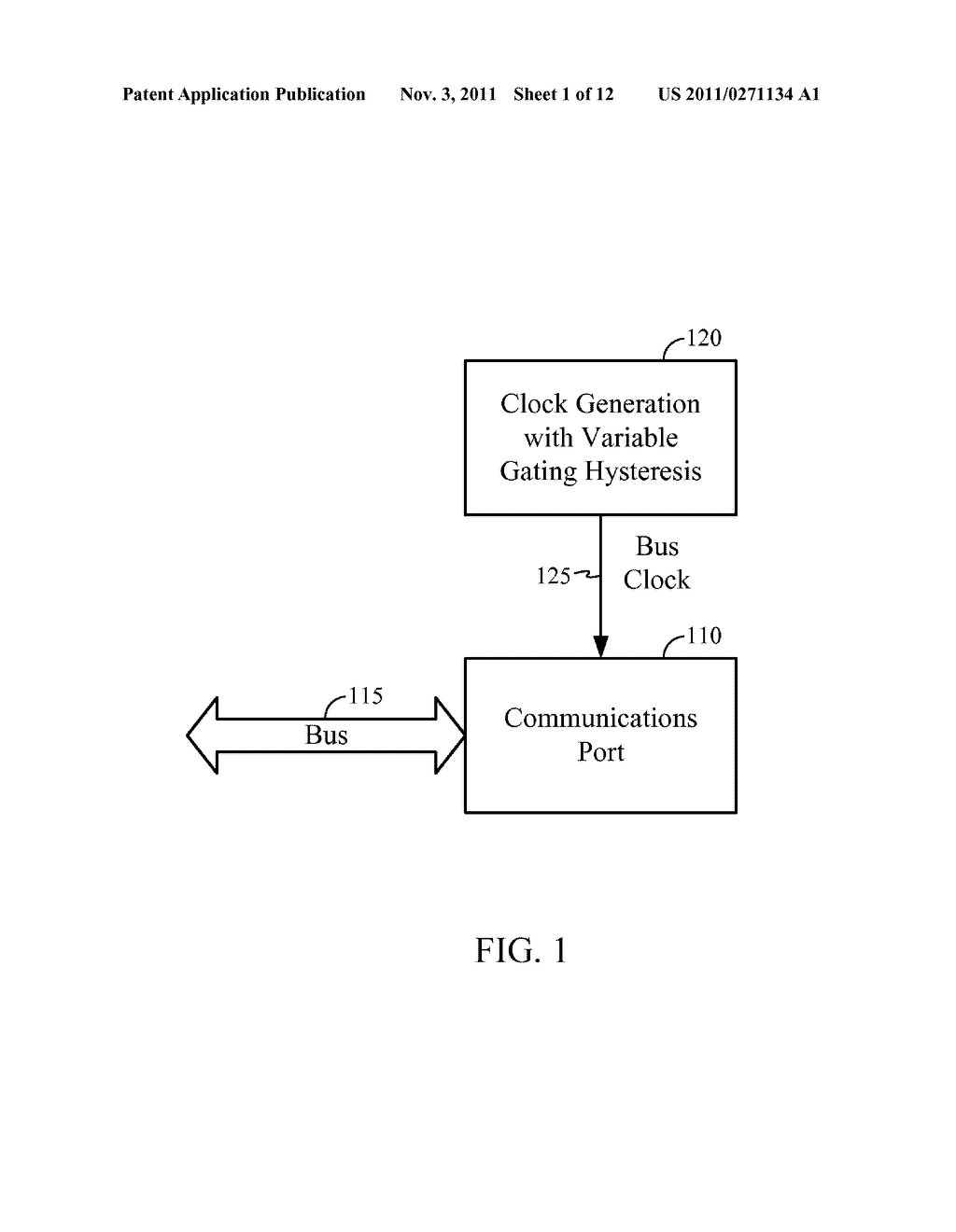 Apparatus and Methods Employing Variable Clock Gating Hysteresis for a     Communications Port - diagram, schematic, and image 02