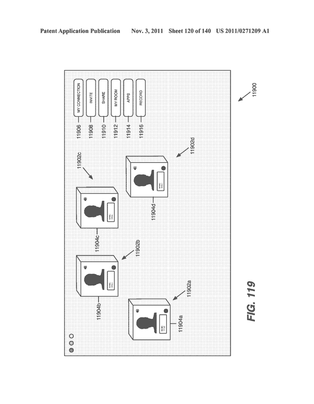 Systems, Methods, and Computer Programs for Providing a Conference User     Interface - diagram, schematic, and image 121