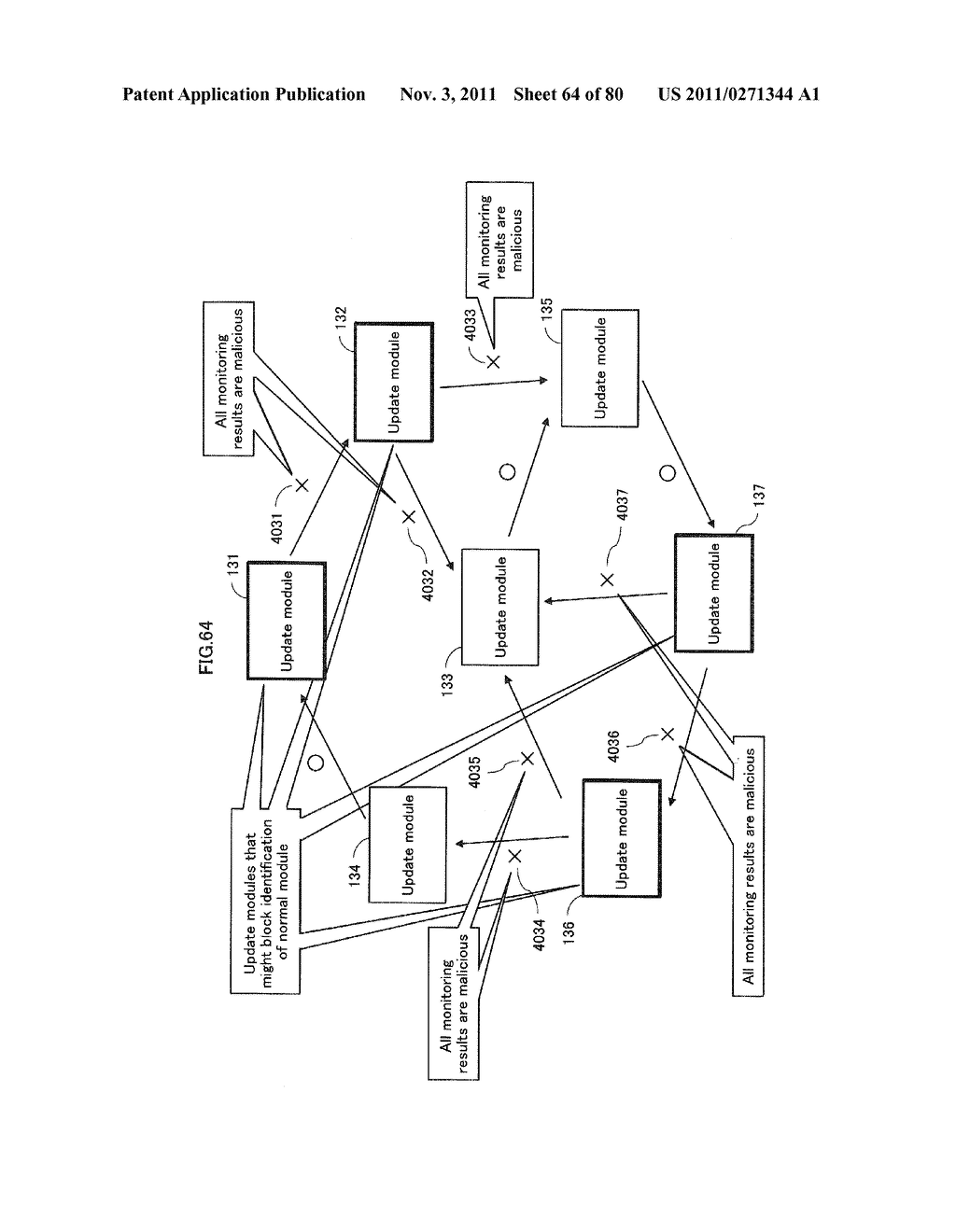 ILLEGAL MODULE IDENTIFYING DEVICE, INFORMATION PROCESSING DEVICE, ILLEGAL     MODULE IDENTIFYING METHOD, ILLEGAL MODULE IDENTIFYING PROGRAM, INTEGRATED     CIRCUIT, ILLEGAL MODULE DISABLING SYSTEM, AND ILLEGAL MODULE DISABLING     METHOD - diagram, schematic, and image 65