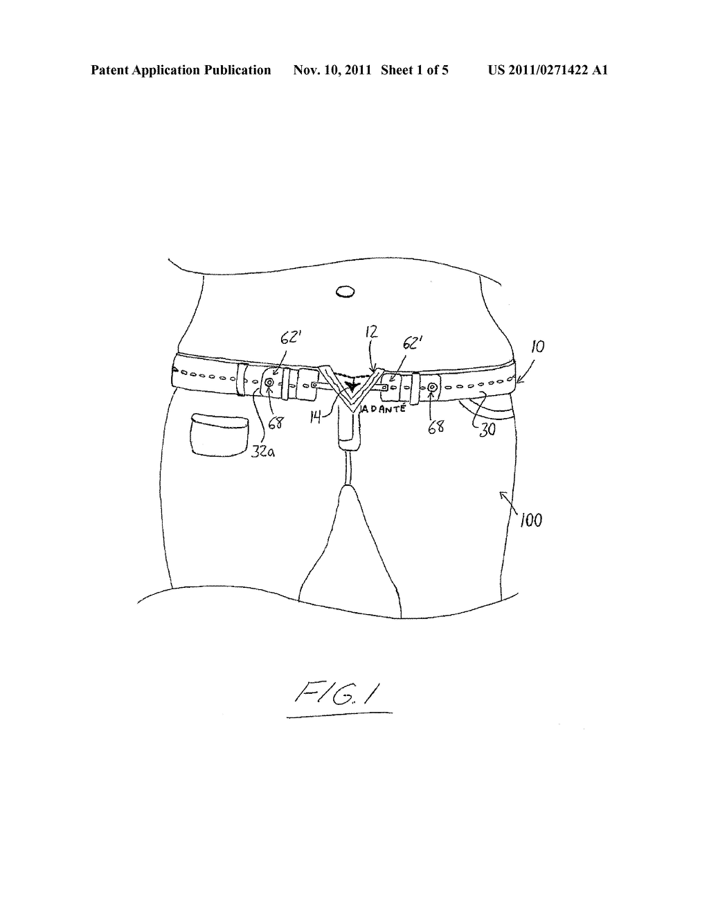 Garment, Garment Accessory, Garment Belt and Combinations of Same - diagram, schematic, and image 02