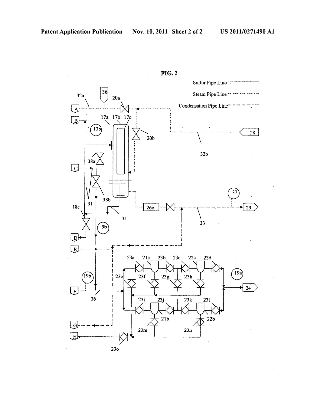 SYSTEM AND METHOD THAT REMOVES CONTAMINANTS FROM SULFUR - diagram, schematic, and image 03