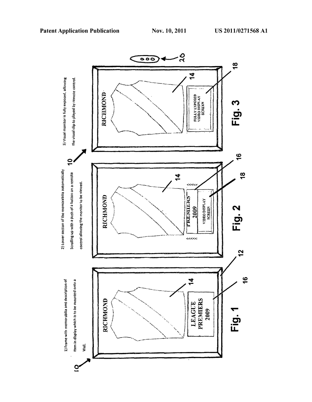 Memorabilia display and methods of use - diagram, schematic, and image 02