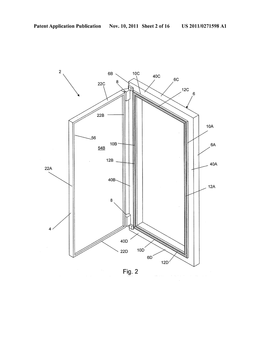 WIDE CHANNEL KNIFE EDGE DOOR AND DOOR FRAME SYSTEM - diagram, schematic, and image 03