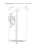 REFRIGERATOR WITH A WATER AND ICE DISPENSER HAVING AN IMPROVED ICE CHUTE     AIR SEAL diagram and image