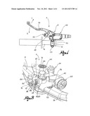 Actuating Device with Collapsible Lever diagram and image