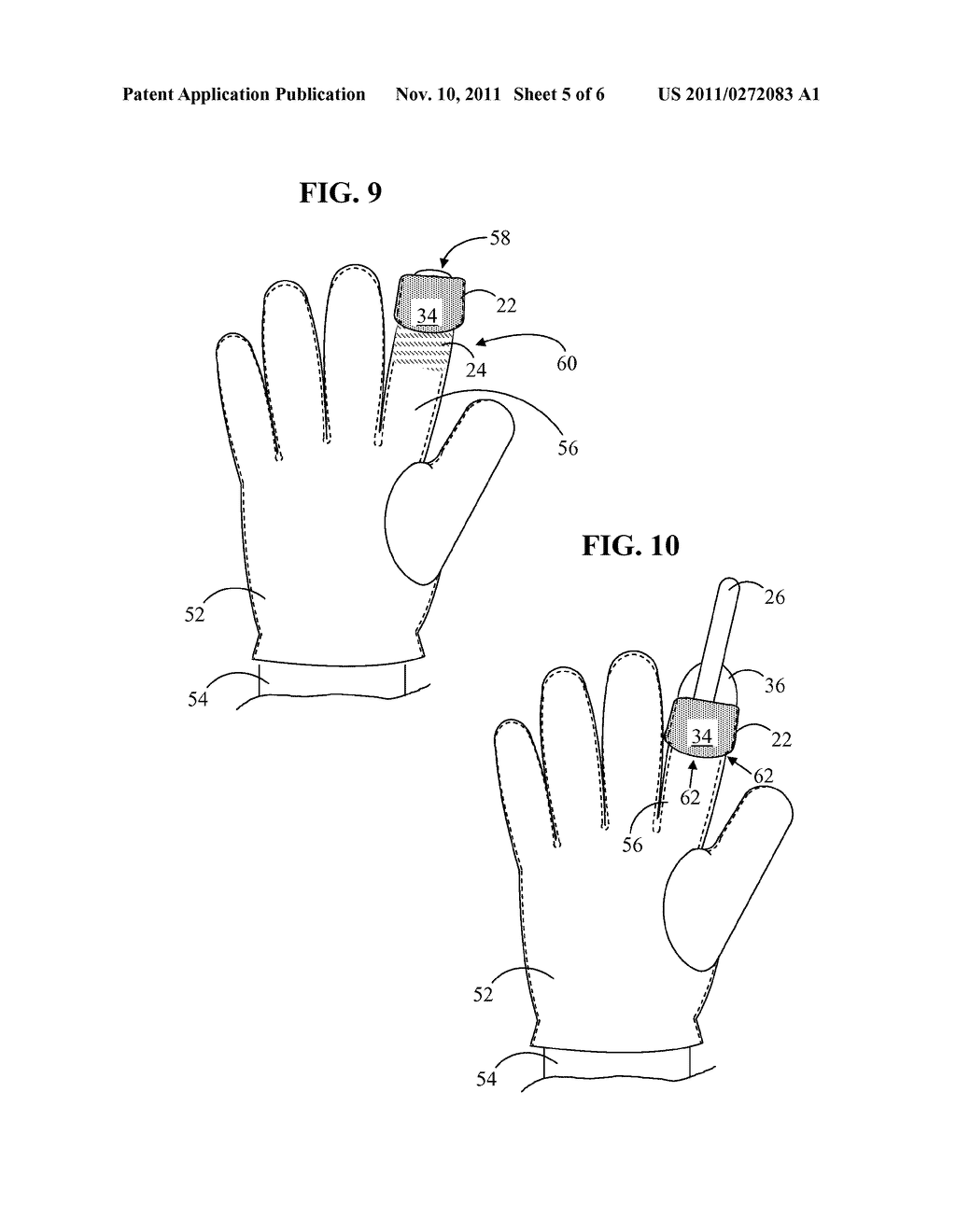 Glove Finger Cap and Method of Installing Same - diagram, schematic, and image 06
