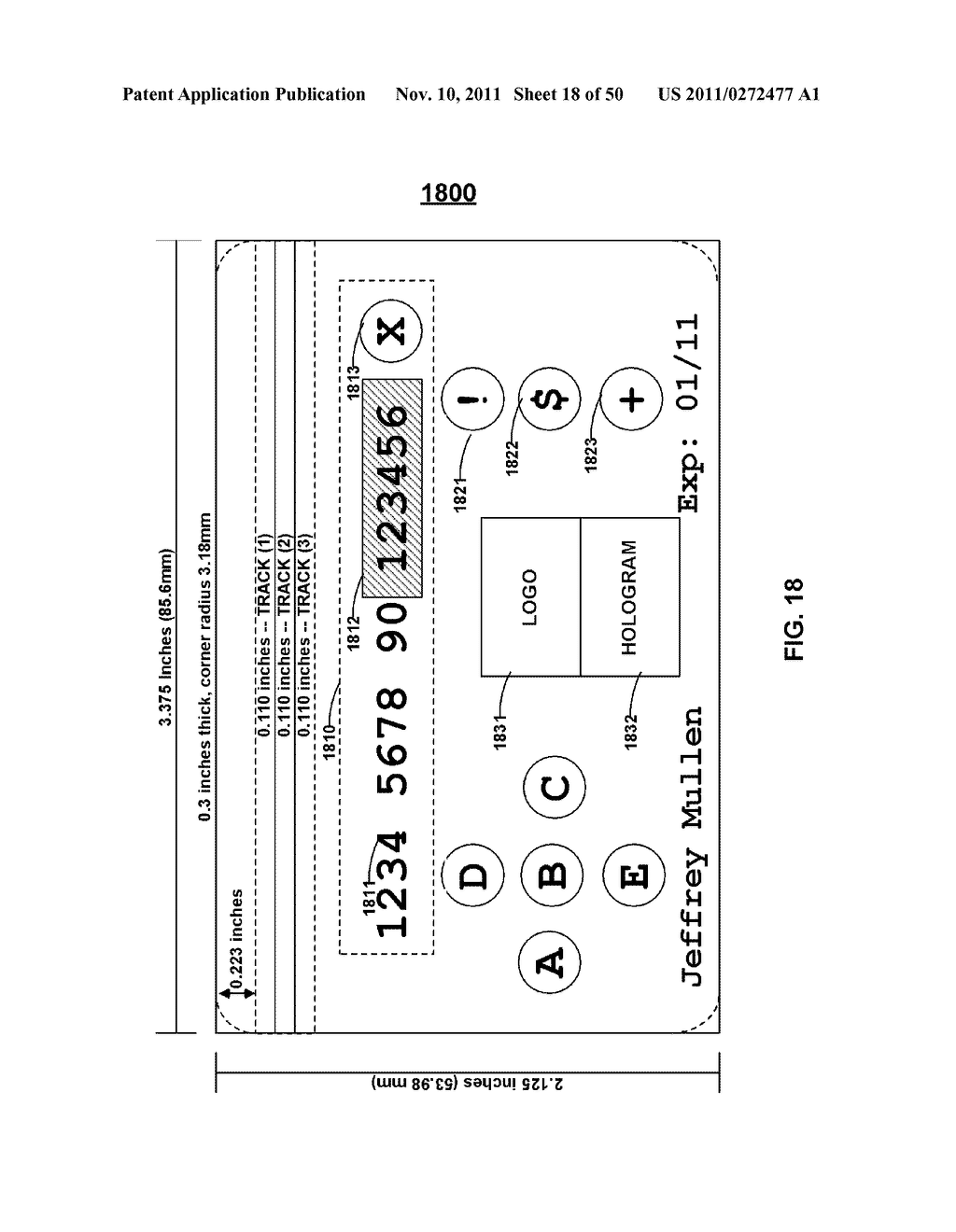 PAYMENT CARDS AND DEVICES WITH DISPLAYS, CHIPS, RFIDS, MAGNETIC EMULATORS,     MAGENTIC DECODERS, AND OTHER COMPONENTS - diagram, schematic, and image 19