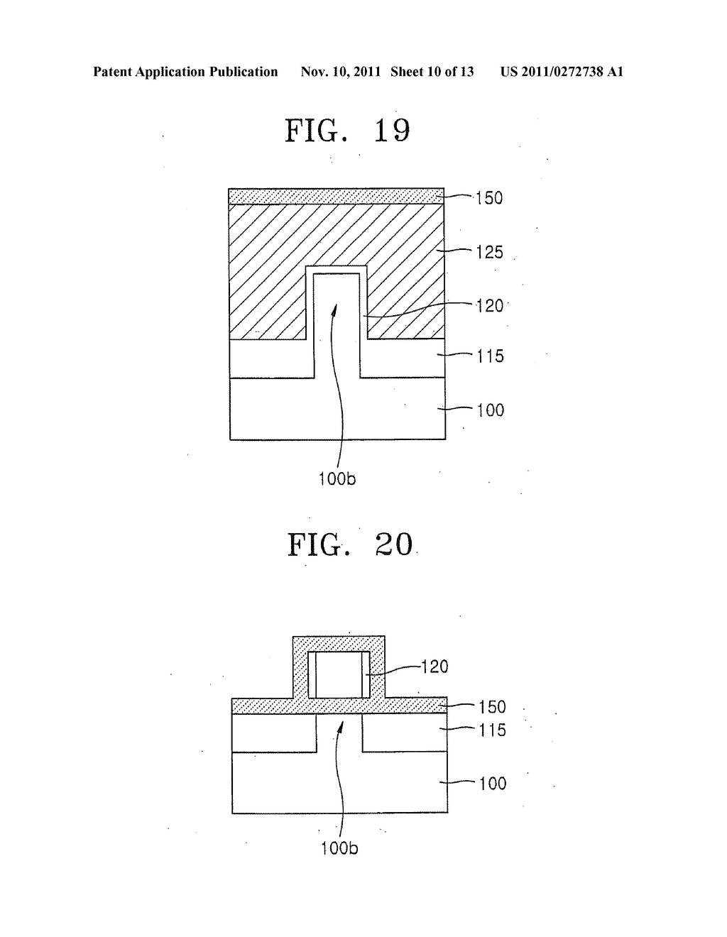 Semiconductor Devices Including Fin Shaped Semiconductor Regions and     Stress Inducing Layers - diagram, schematic, and image 11