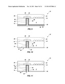 SEMICONDUCTOR DICE INCLUDING AT LEAST ONE BLIND HOLE, WAFERS INCLUDING     SUCH SEMICONDUCTOR DICE, AND INTERMEDIATE PRODUCTS MADE WHILE FORMING AT     LEAST ONE BLIND HOLE IN A SUBSTRATE diagram and image