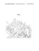 REINFORCING STRUCTURE FOR VEHICLE BODY FRONT PART diagram and image