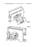 DEVICE FOR LOCKING THE DOORS OF A SHOWCASE diagram and image