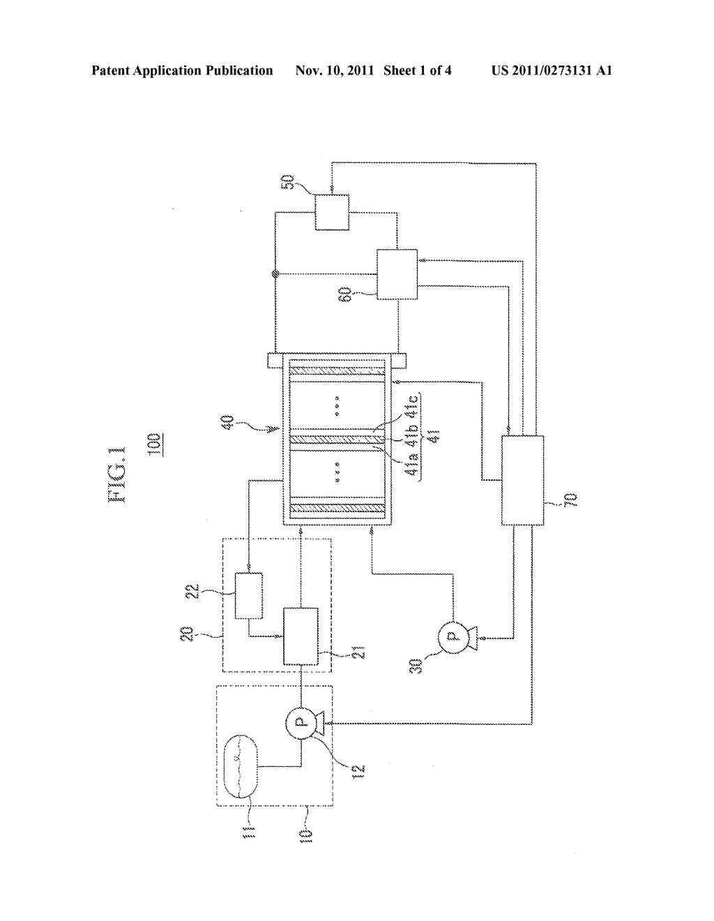 FUEL CELL SYSTEM AND DRIVING METHOD THEREOF - diagram, schematic, and image 02
