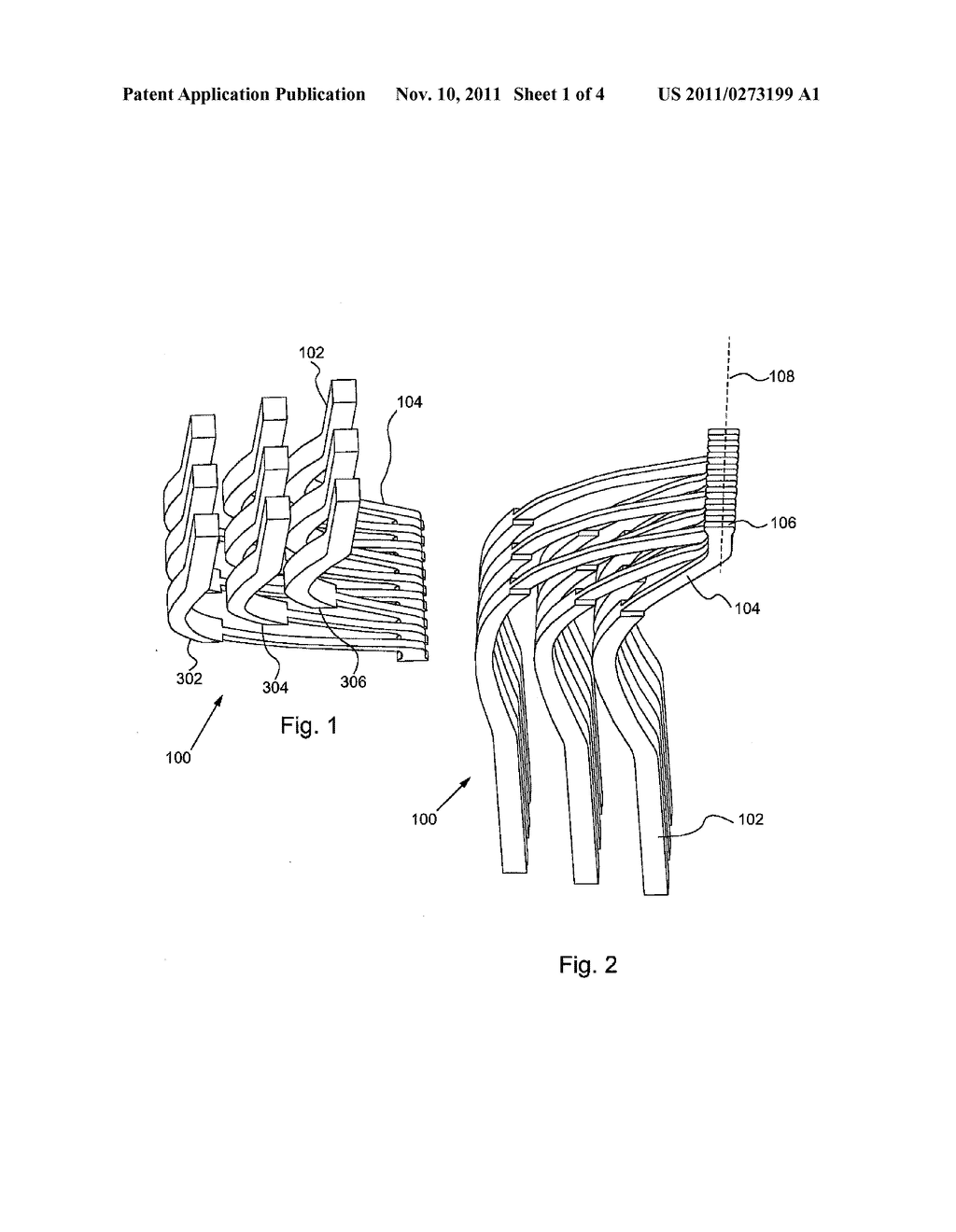 VERTICAL PROBE ARRAY ARRANGED TO PROVIDE SPACE TRANSFORMATION - diagram, schematic, and image 02