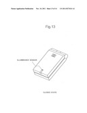 ILLUMINANCE DETECTION METHOD, FLIP-TYPE ELECTRONIC DEVICE AND PROGRAM diagram and image