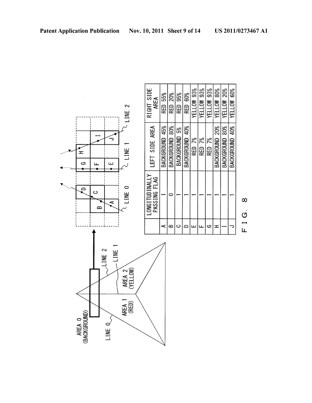 DEVICE AND METHOD FOR MULTICOLOR VECTOR IMAGE PROCESSING - diagram, schematic, and image 10