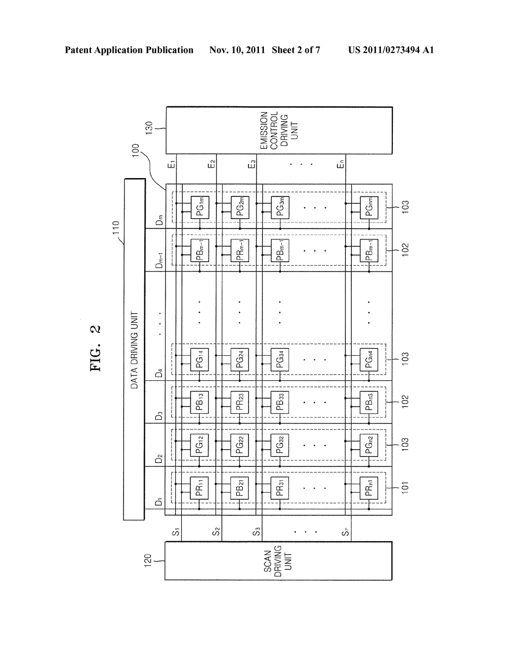 FLAT PANEL DISPLAY DEVICE AND METHOD OF DRIVING THE SAME - diagram, schematic, and image 03