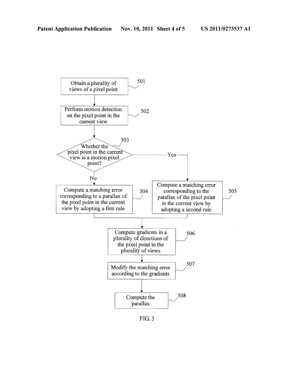 METHOD AND APPARATUS FOR COMPUTING A PARALLAX - diagram, schematic, and image 05