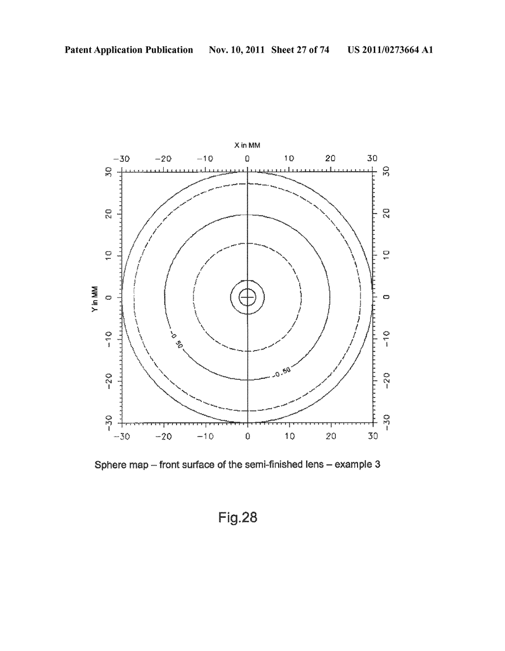 METHOD FOR DETERMINING AN ASPHERIZATION LAYER FOR AN OPHTHALMIC LENS - diagram, schematic, and image 28