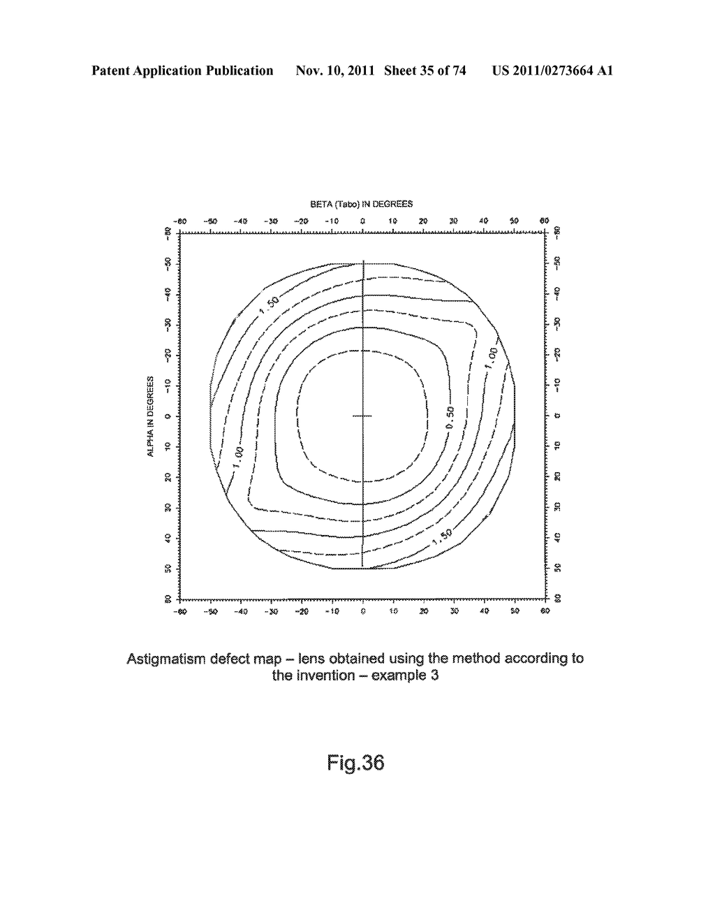 METHOD FOR DETERMINING AN ASPHERIZATION LAYER FOR AN OPHTHALMIC LENS - diagram, schematic, and image 36