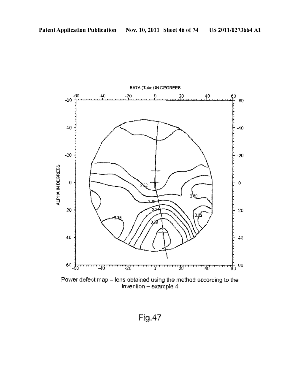 METHOD FOR DETERMINING AN ASPHERIZATION LAYER FOR AN OPHTHALMIC LENS - diagram, schematic, and image 47