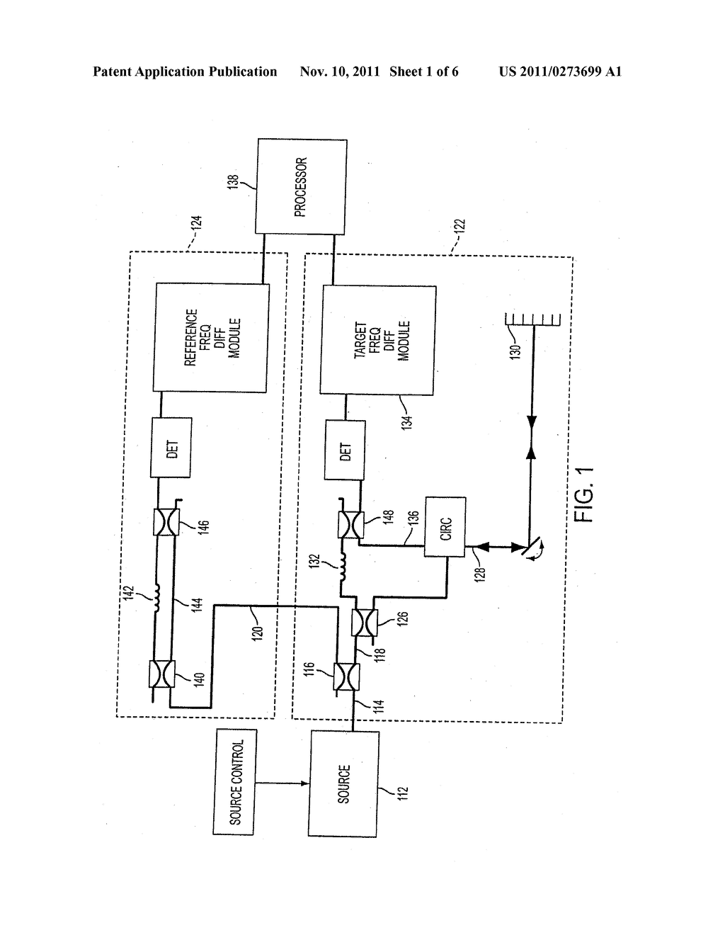 Chirped Coherent Laser Radar System and Method - diagram, schematic, and image 02