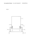 LIBRARY DEVICE AND INCLINATION CORRECTION METHOD OF MOVABLE UNIT PROVIDED     IN LIBRARY DEVICE diagram and image