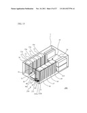 LIBRARY DEVICE AND INCLINATION CORRECTION METHOD OF MOVABLE UNIT PROVIDED     IN LIBRARY DEVICE diagram and image