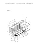 LIBRARY DEVICE AND INCLINATION CORRECTION METHOD OF MOVABLE UNIT PROVIDED     IN LIBRARY DEVICE diagram and image