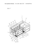 LIBRARY DEVICE AND INCLINATION CORRECTION METHOD OF MOVABLE UNIT PROVIDED     IN LIBRARY DEVICE diagram and image