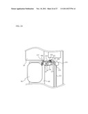 LIBRARY DEVICE AND INCLINATION CORRECTION METHOD OF MOVABLE UNIT PROVIDED     IN LIBRARY DEVICE diagram and image