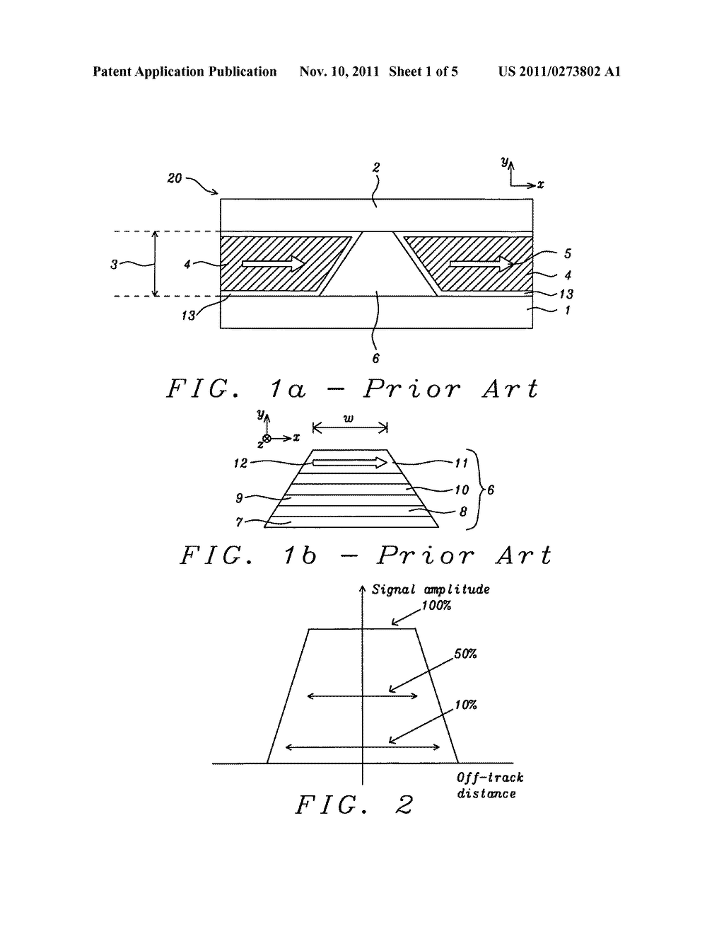 Side shielded magnetoresistive(MR) read with perpendicular magnetic free     layer - diagram, schematic, and image 02