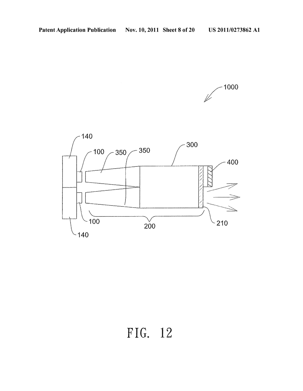 ILLUMINATION SYSTEM AND METHOD FOR RECYCLING  LIGHT TO INCREASE THE     BRIGHTNESS OF THE LIGHT SOURCE - diagram, schematic, and image 09