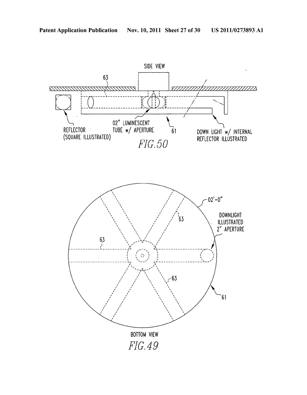 Method and apparatus for lighting with reflection - diagram, schematic, and image 28