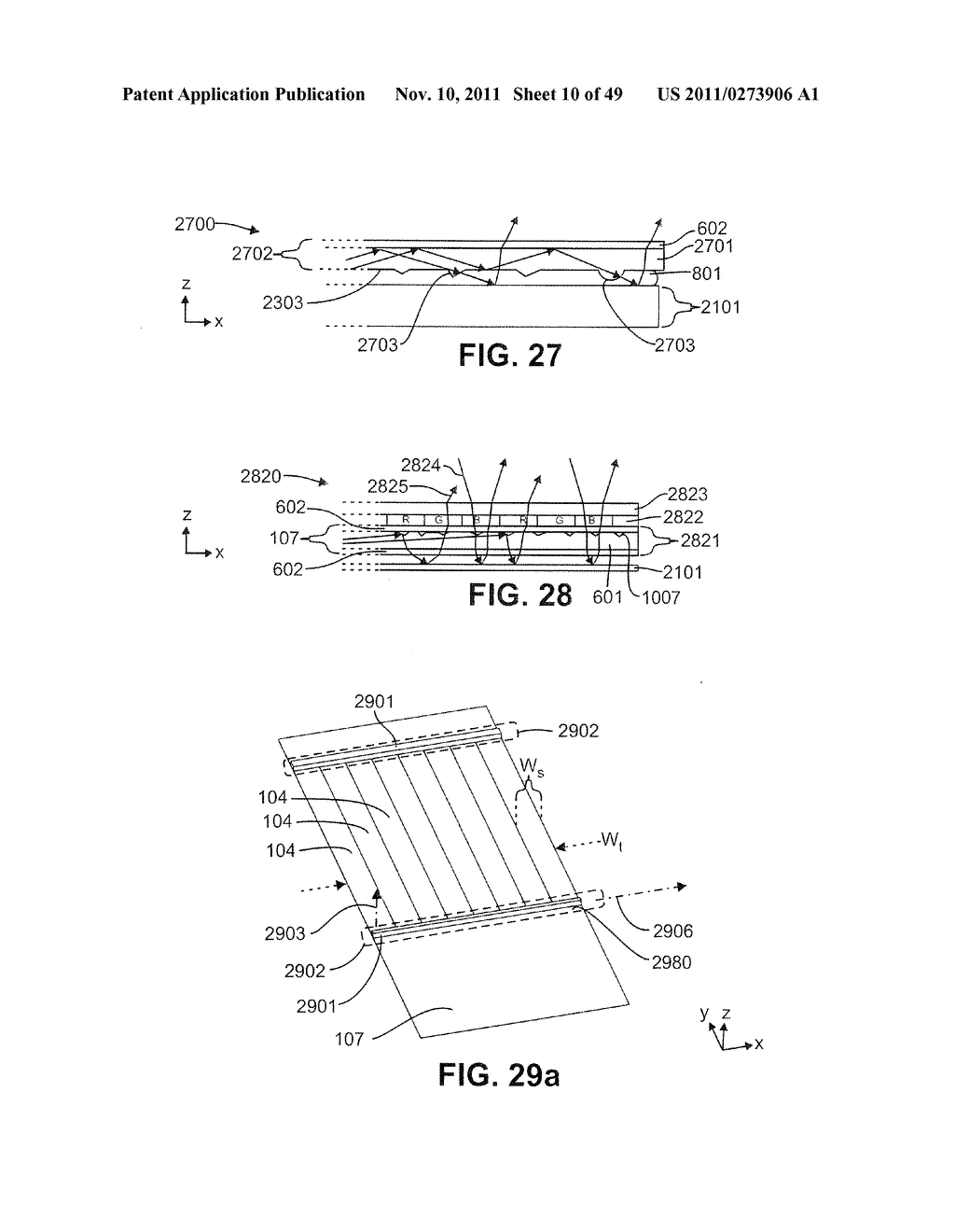 FRONT ILLUMINATION DEVICE COMPRISING A FILM-BASED LIGHTGUIDE - diagram, schematic, and image 11