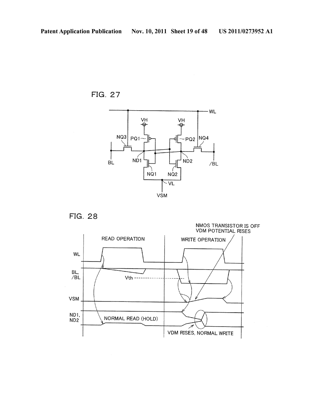 SEMICONDUCTOR MEMORY DEVICE THAT CAN STABLY PERFORM WRITING AND READING     WITHOUT INCREASING CURRENT CONSUMPTION EVEN WITH A LOW POWER SUPPLY     VOLTAGE - diagram, schematic, and image 20