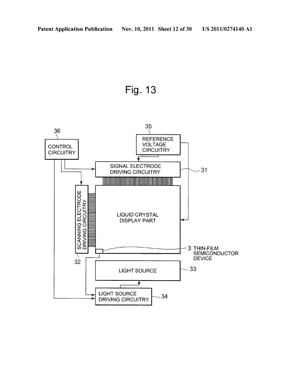 THIN-FILM SEMICONDUCTOR DEVICE - diagram, schematic, and image 13