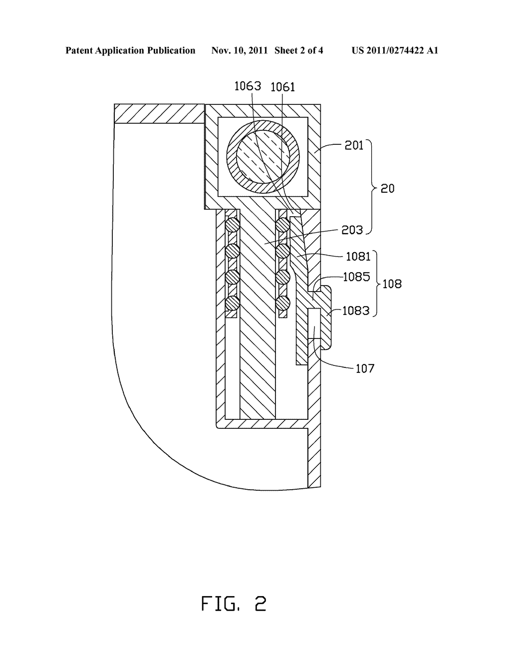 PORTABLE ELECTRONIC DEVICE WITH CAMERA MODULE - diagram, schematic, and image 03