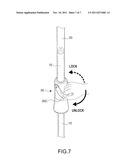 SWIVELING LOCKING MECHANISM OF A TELESCOPIC ROD OF A MOP diagram and image