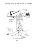 Emergency disaster temporary rapid deployment oil spill reclamation     pyramid or pyramid with chute and flotation collar diagram and image