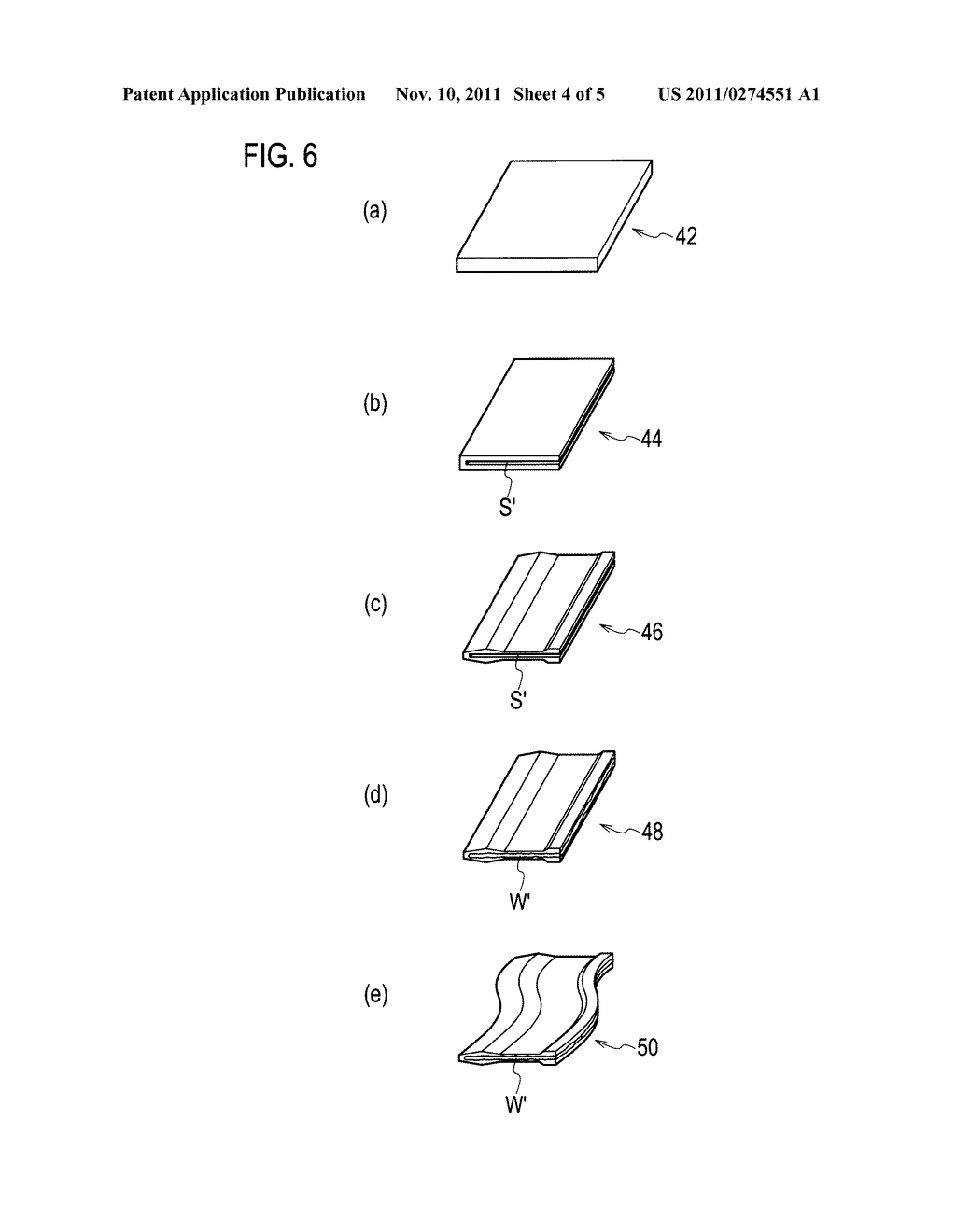 PRODUCTION METHOD OF LEADING EDGE REINFORCEMENT OF FAN BLADE - diagram, schematic, and image 05