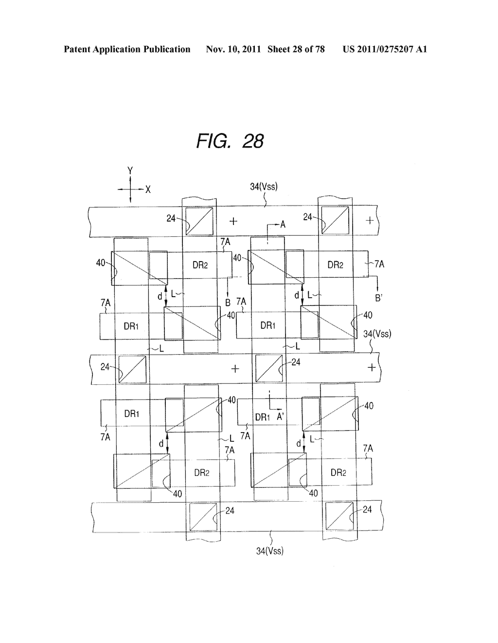 SEMICONDUCTOR MEMORY DEVICE AND A METHOD OF MANUFACTURING THE SAME - diagram, schematic, and image 29