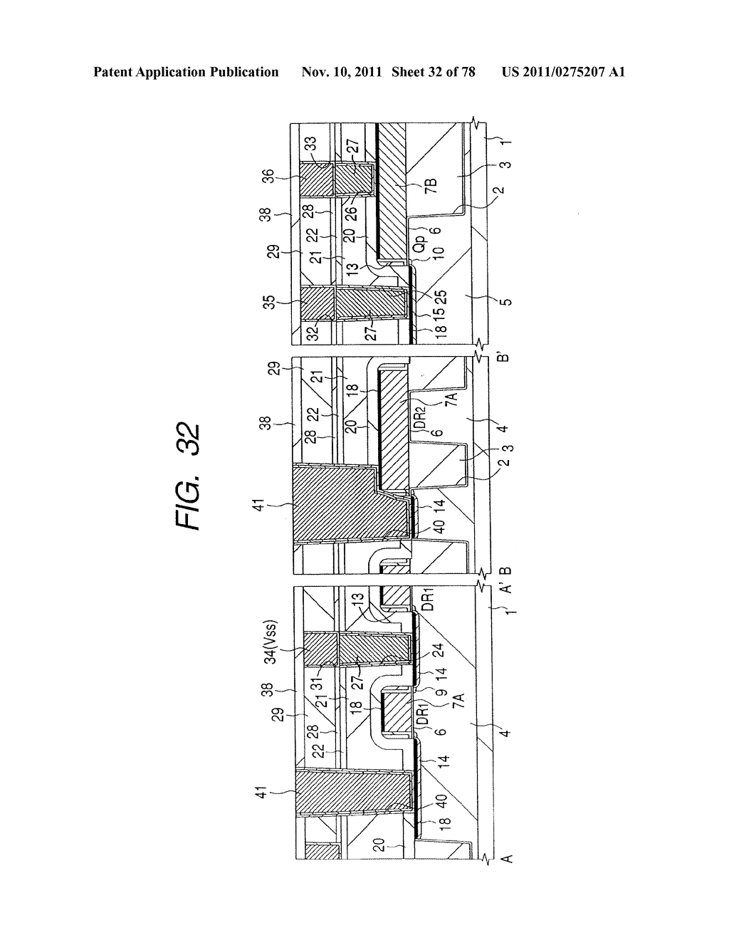 SEMICONDUCTOR MEMORY DEVICE AND A METHOD OF MANUFACTURING THE SAME - diagram, schematic, and image 33