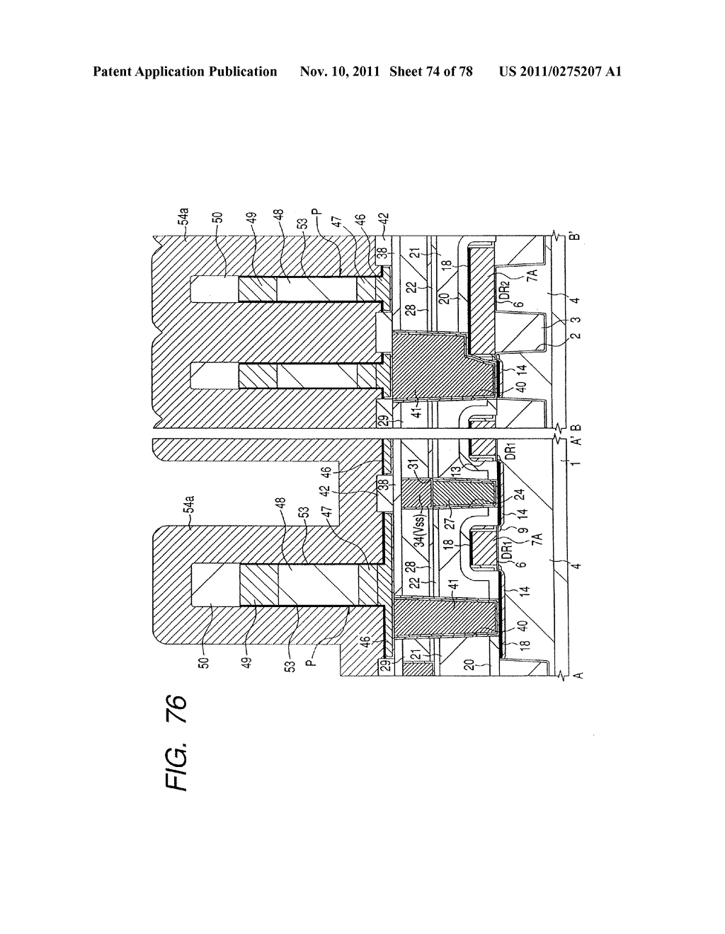 SEMICONDUCTOR MEMORY DEVICE AND A METHOD OF MANUFACTURING THE SAME - diagram, schematic, and image 75