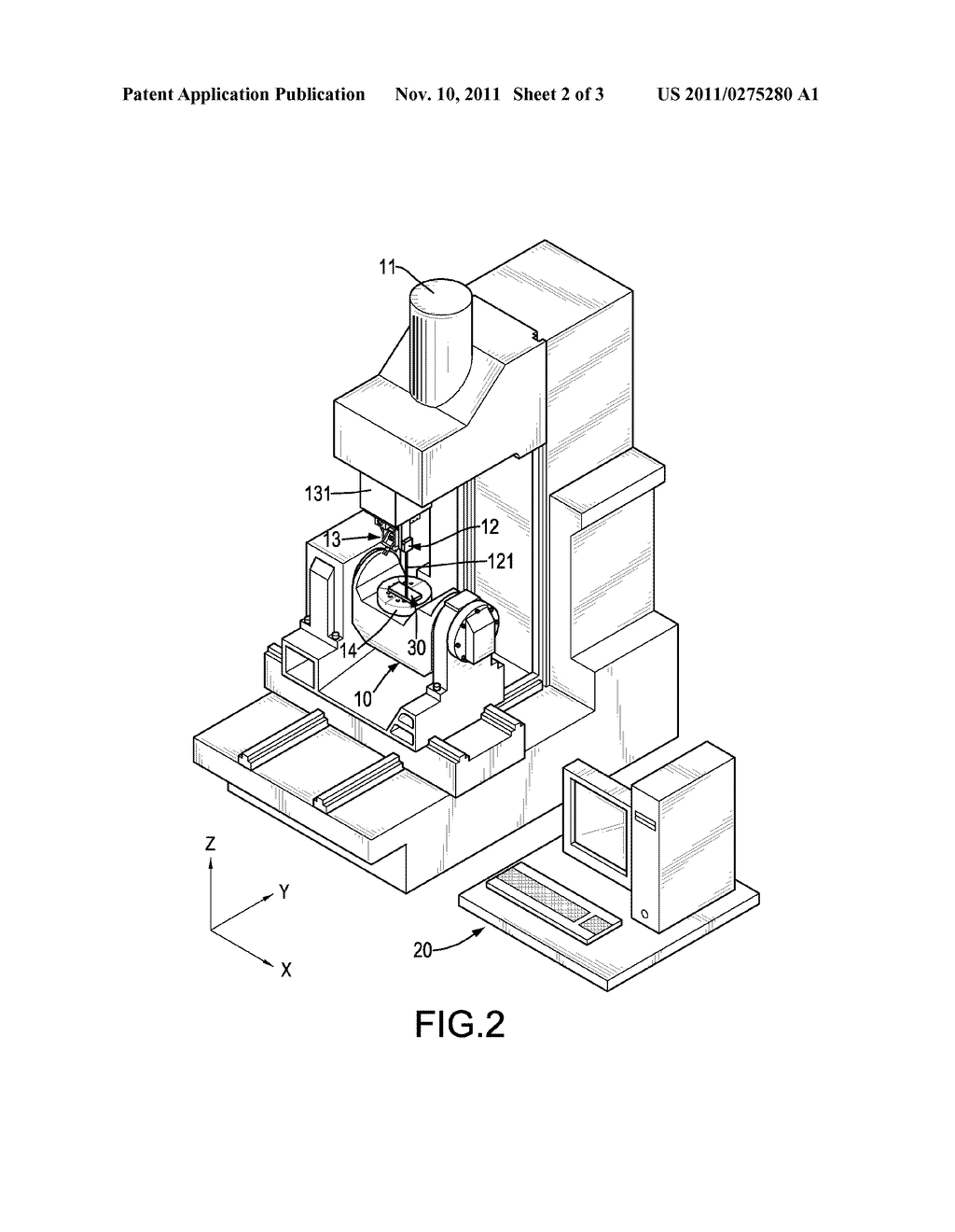 METHOD OF AUTO SCANNING AND SCRAPING A WORK PIECE FOR A HARD RAIL - diagram, schematic, and image 03